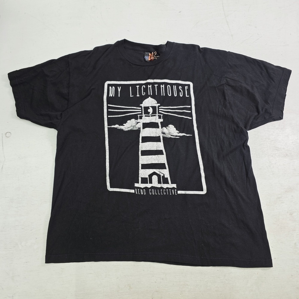 Rend Collective "My Lighthouse" Black T-Shirt Tee Folk Rock Christian Men's 2XL